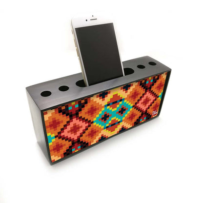 Pen Mobile Stand Holder Desk Organizer - Small Diamonds Nutcase