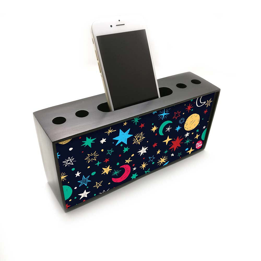 Pen Mobile Stand Holder Desk Organizer - Stars Nutcase