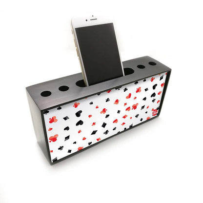 Pen Mobile Stand Holder Desk Organizer - Playing Cards Nutcase