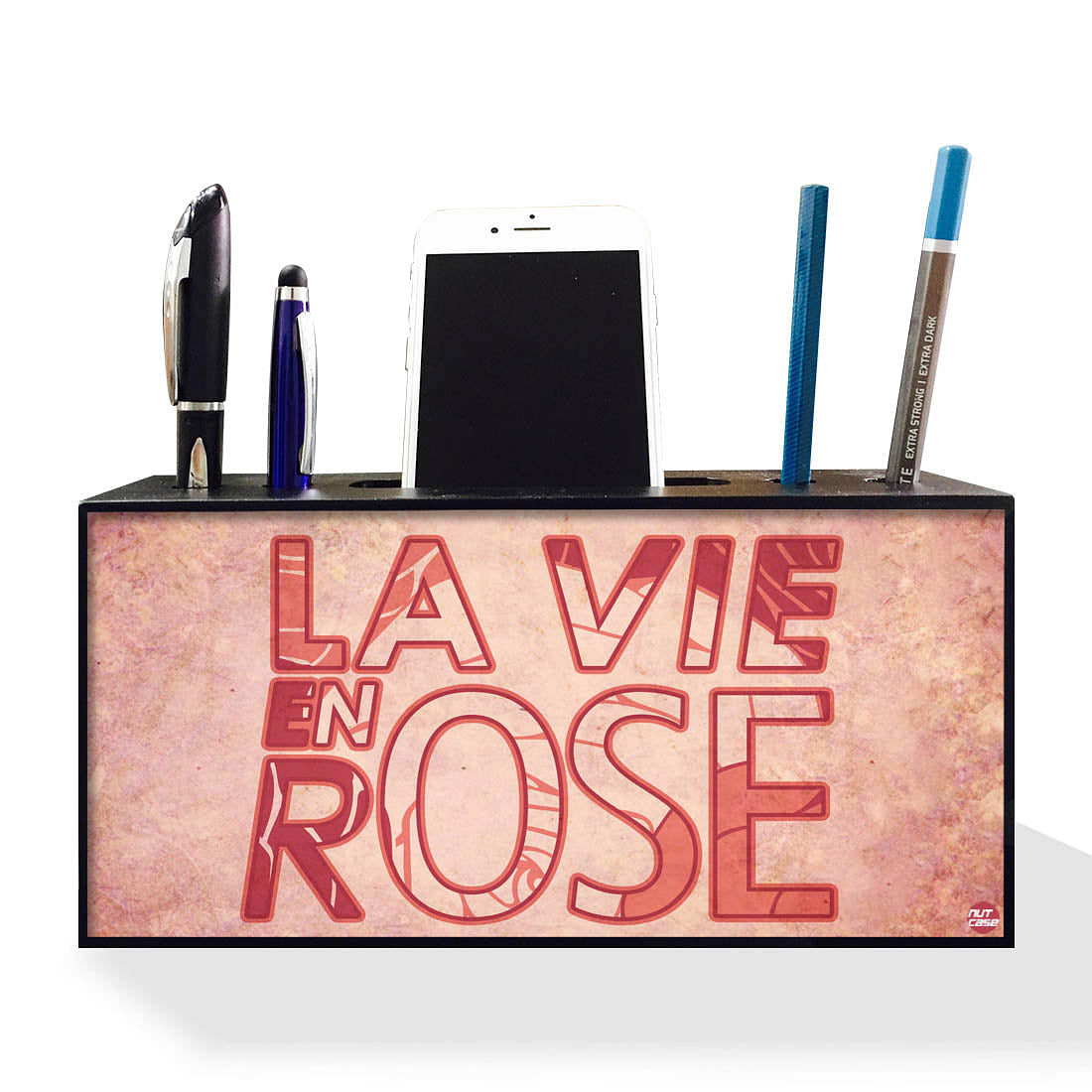 Pen Mobile Stand Holder Desk Organizer - La Vie Rose Nutcase