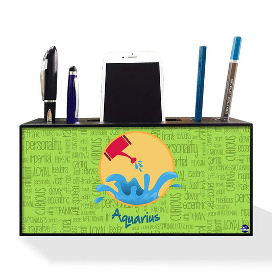Pen Mobile Stand Holder Desk Organizer - Aquarius Green Nutcase