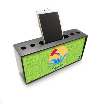 Pen Mobile Stand Holder Desk Organizer - Aquarius Green Nutcase