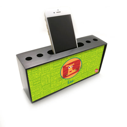 Pen Mobile Stand Holder Desk Organizer - Leo Green Nutcase