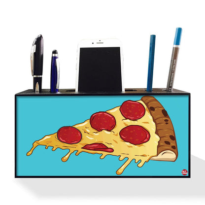 Pen Mobile Stand Holder Desk Organizer - Pizza Nutcase