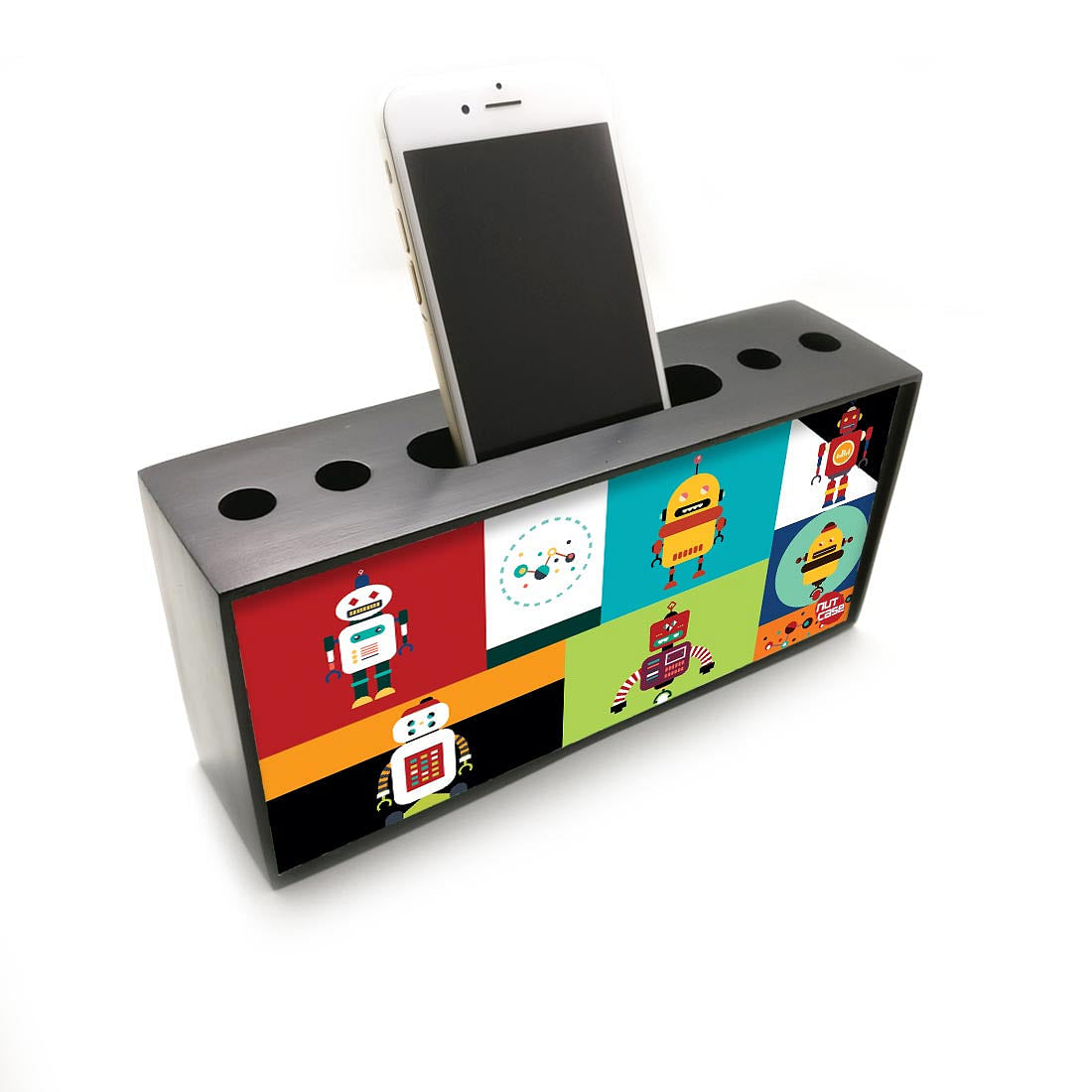 Pen Mobile Stand Holder Desk Organizer - Robots Nutcase