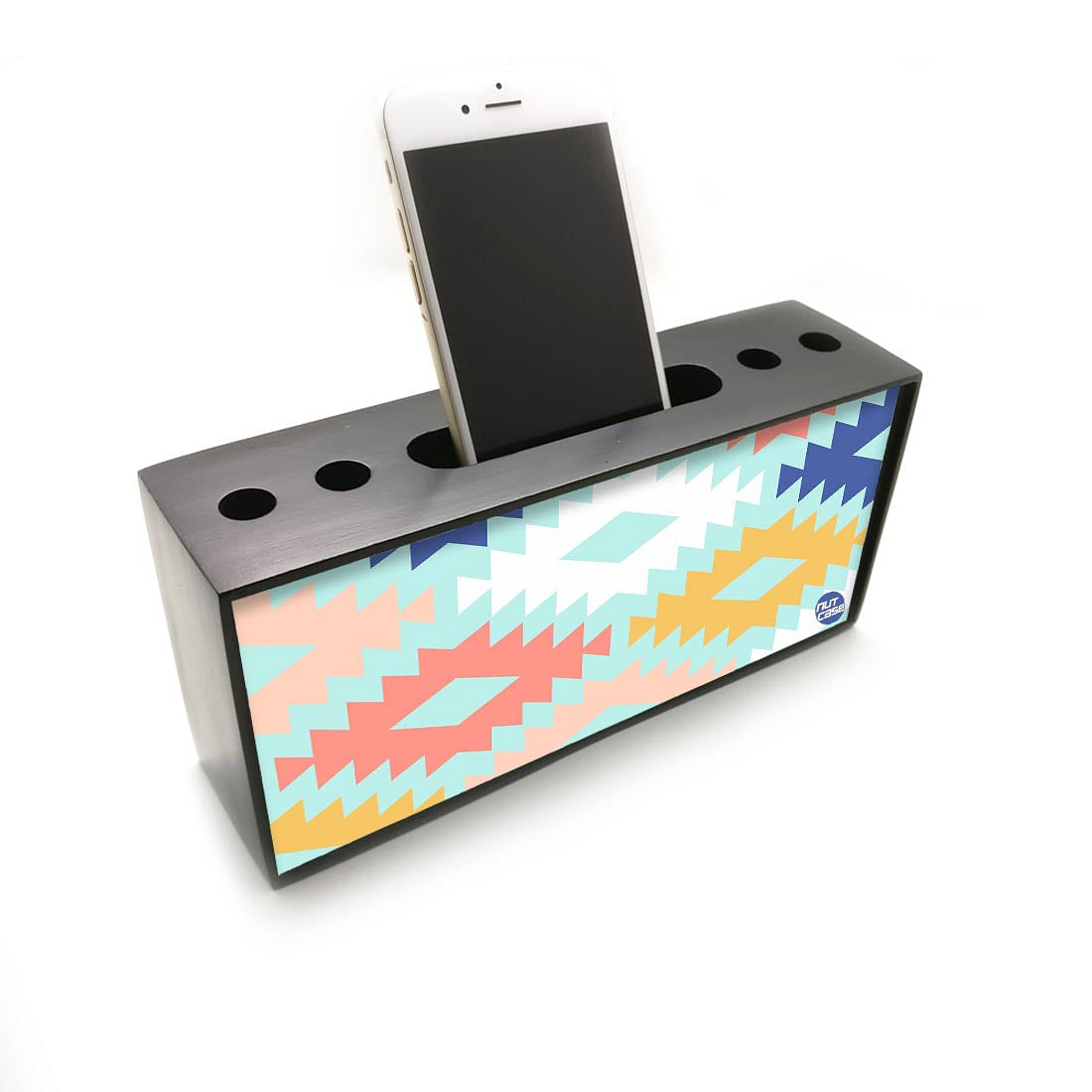 Pen Mobile Stand Holder Desk Organizer - Diamond Strips Nutcase