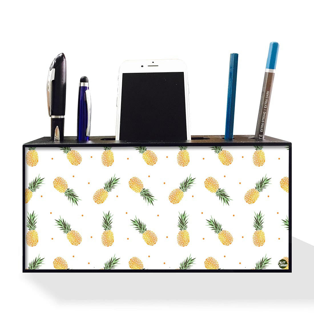 Pen Mobile Stand Holder Desk Organizer - Pineapple Nutcase