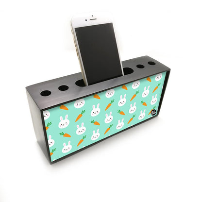 Pen Mobile Stand Holder Desk Organizer - Rabit Face Nutcase