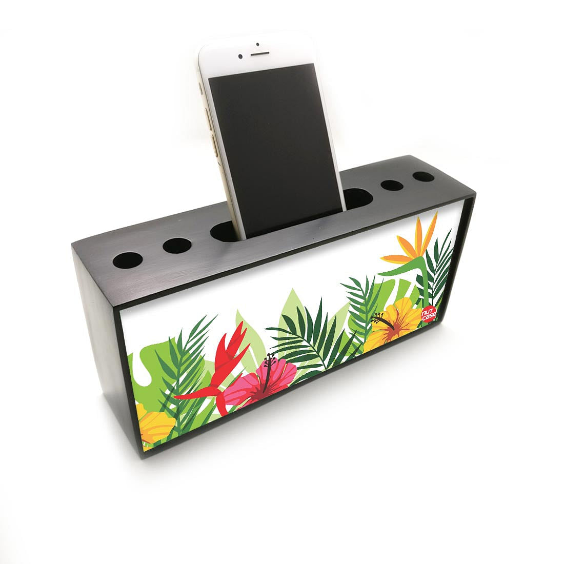 Pen Mobile Stand Holder Desk Organizer - Leaves Nutcase