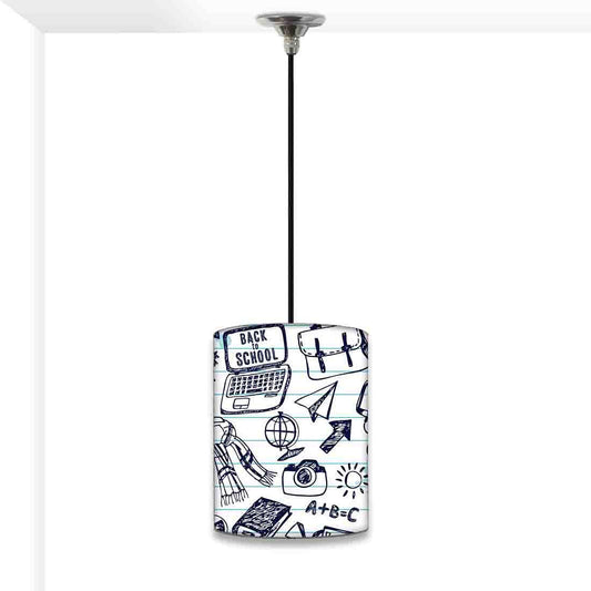 Children's Ceiling Pendant Lamp - School Art Nutcase