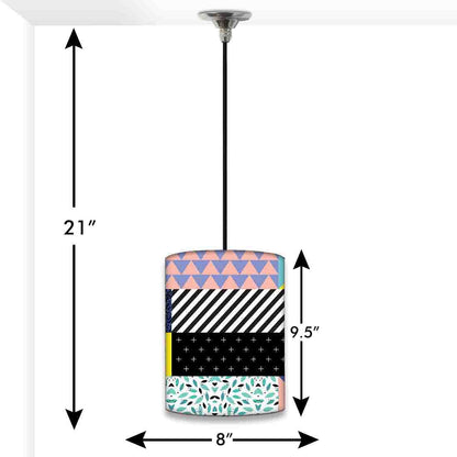 Designer Living-Room Pendant Lamp - Check-box Pattern Nutcase