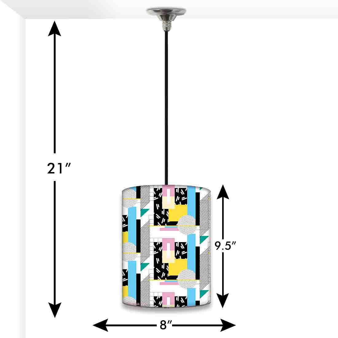 Mini Ceiling Hanging Pendant Lamp - Box Pattern Nutcase