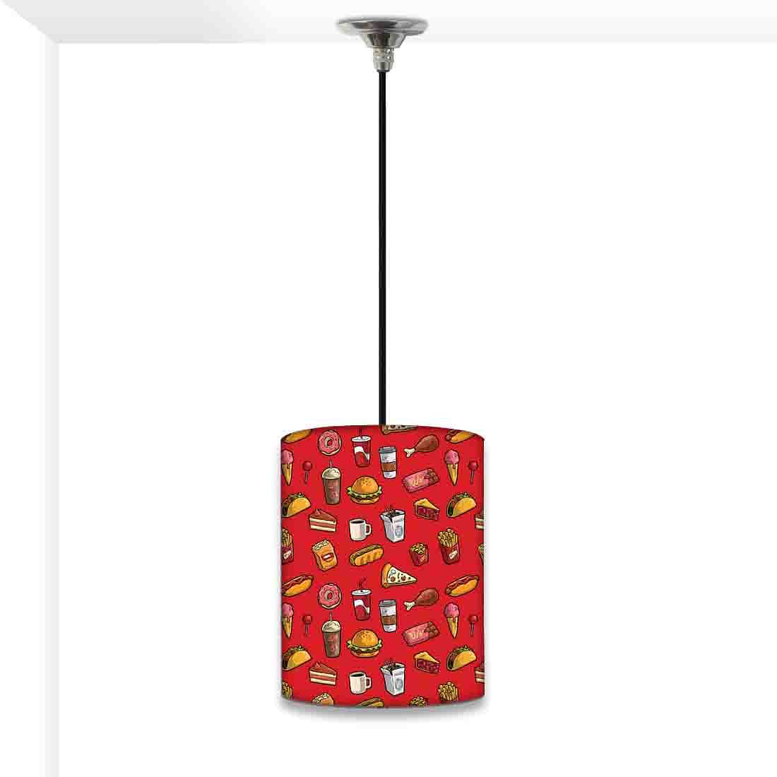 Cute Bedroom Hanging Pendant Lamp - Ice-cream And Cake Red Nutcase