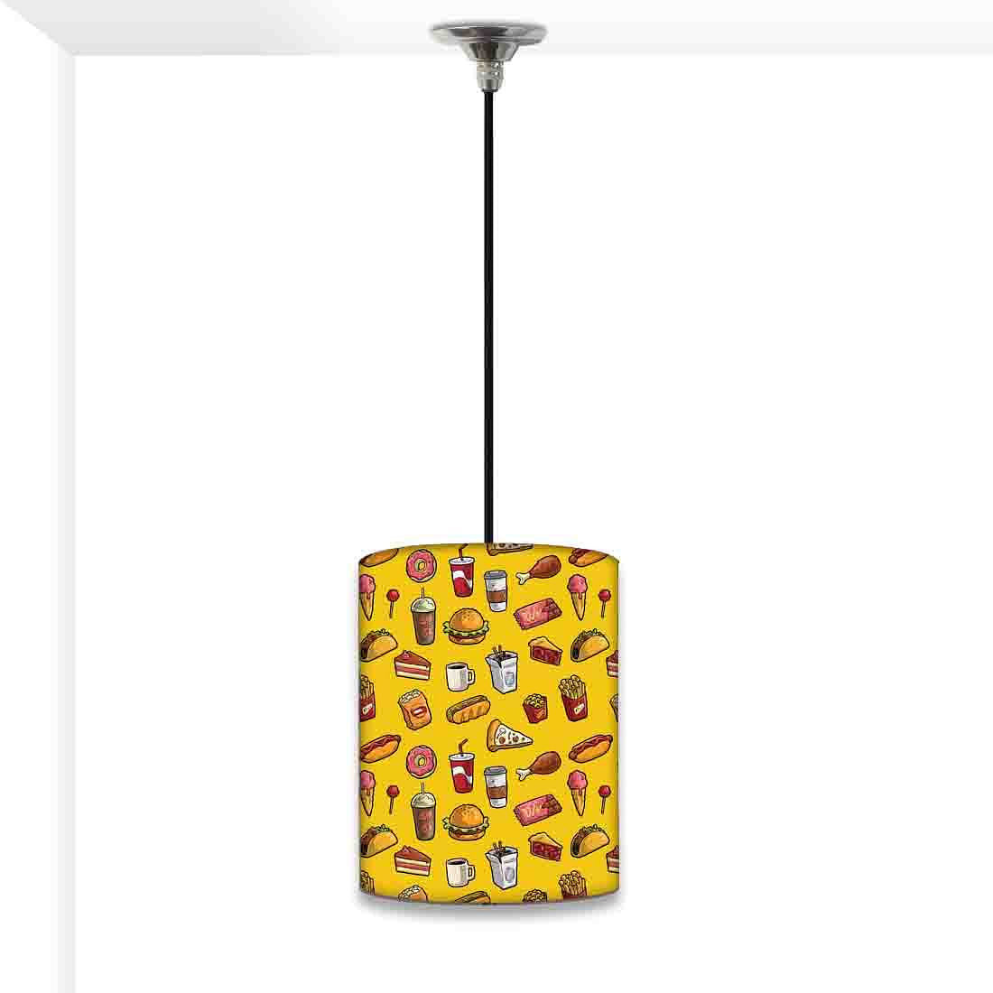 Beautiful Kids Hanging Pendant Lamp - Ice-cream And Cake Yellow Nutcase