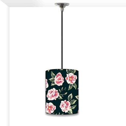 Vintage Ceiling Pendant Lamp - Vintage Pink Rose Nutcase