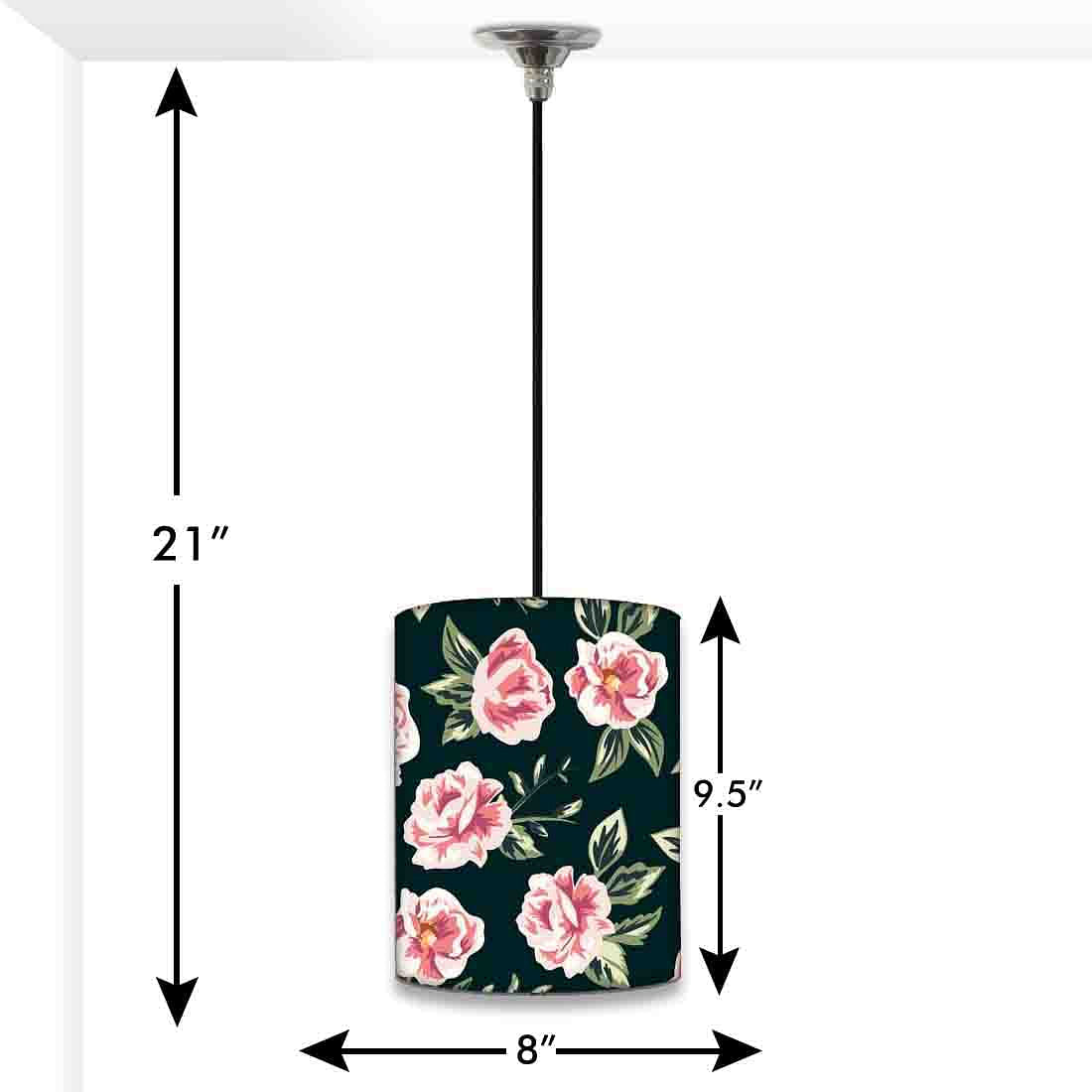 Vintage Ceiling Pendant Lamp - Vintage Pink Rose Nutcase