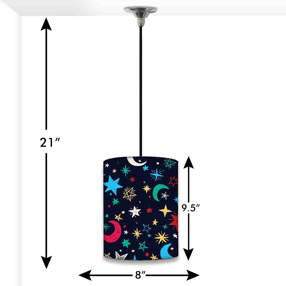 New Outdoor Hanging Pendant Lamp - Stars and Moon Nutcase