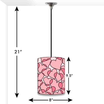 New Cool Hanging Pendant Lamp - Pink Hearts Nutcase