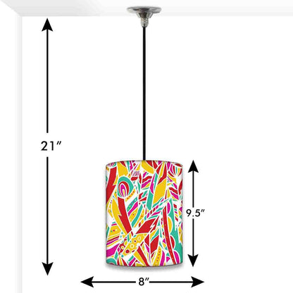 Modern Ceiling Pendant Lamp - Colorful Feathers Nutcase
