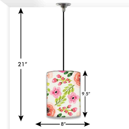 Wonderful Ceiling Hanging Pendant Lamp - Watercolor Flowers Nutcase