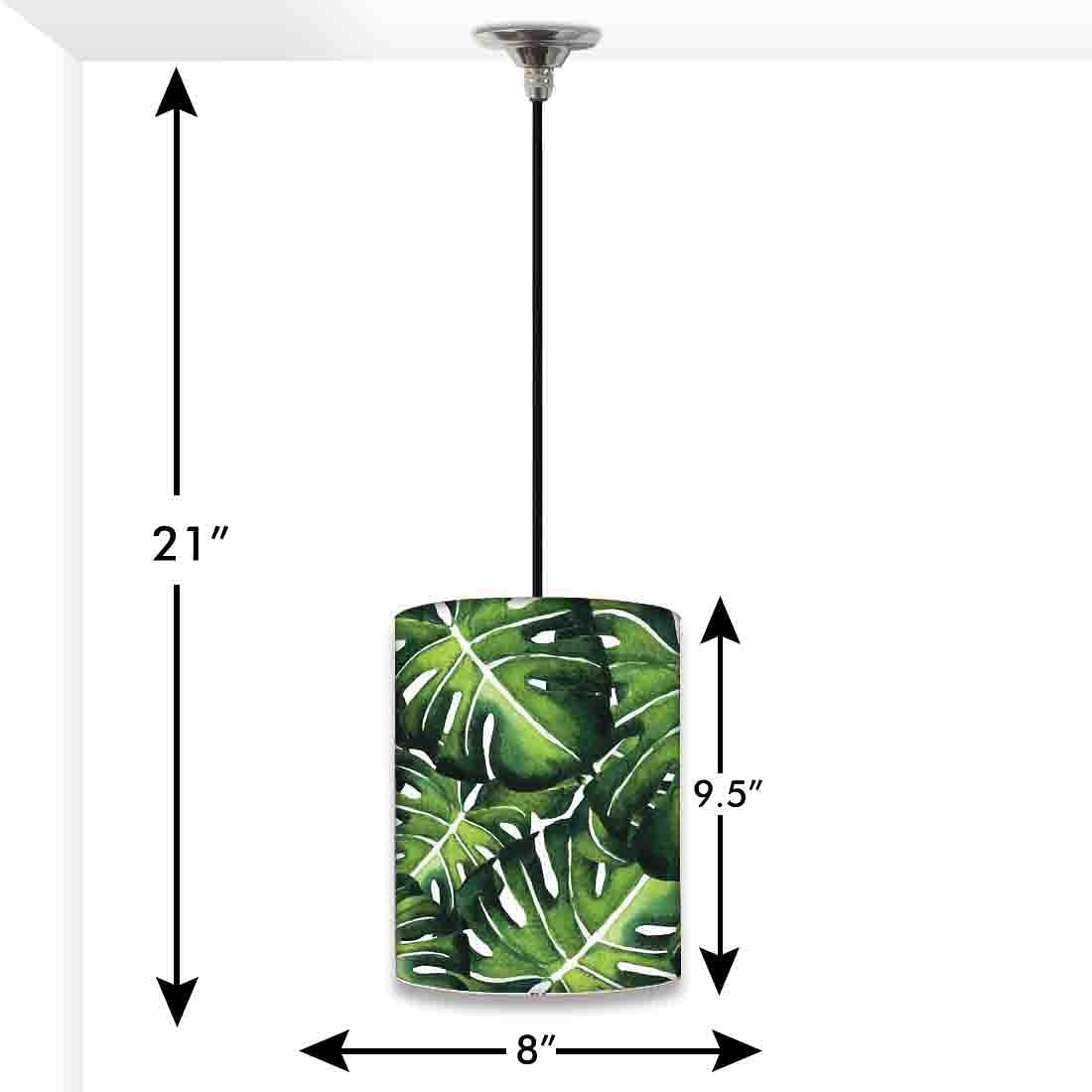 Classy Fancy Hanging Pendant Lamp - Monstera Plants Nutcase