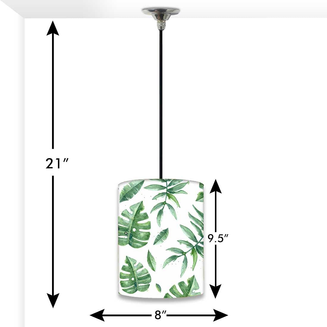 Ceiling Hanging Pendant Lamp Shade - Tropical Leaves Nutcase