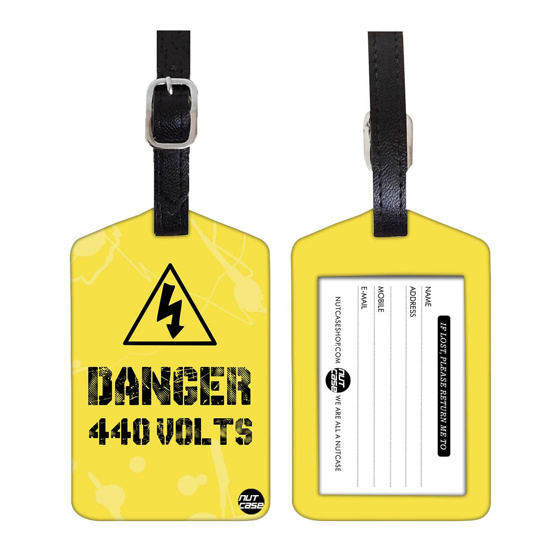 Luggage Tags Set Of 2 -  DANGER Nutcase