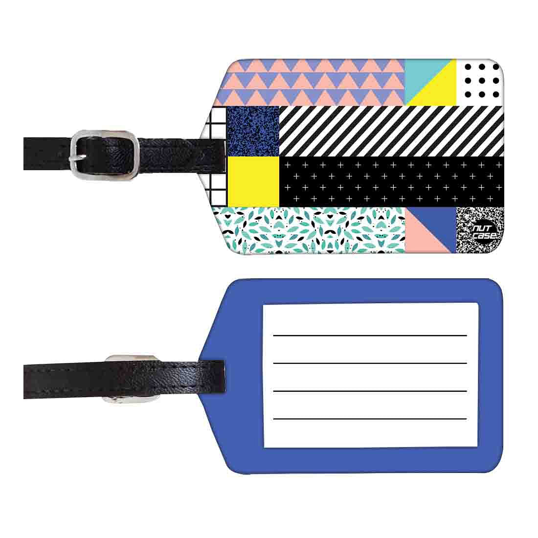 Luggage Tags Set Of 2 -  Geometry Nutcase