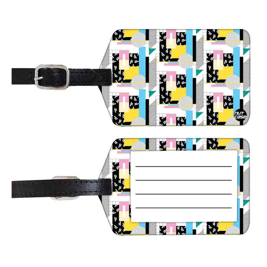 Luggage Tags Set Of 2 -  Pastel Abstract Nutcase