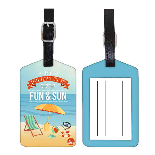 Luggage Tags Set Of 2 -  Holiday Time Nutcase