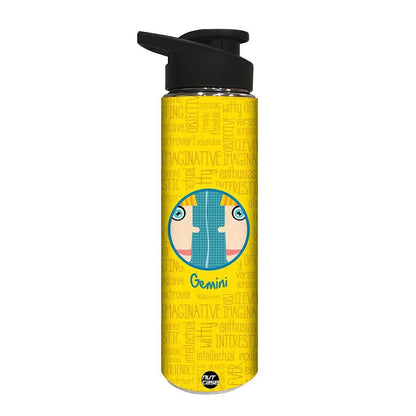 Designer Stainless Steel Water Bottle -  Gemini Zodiac Signs Nutcase