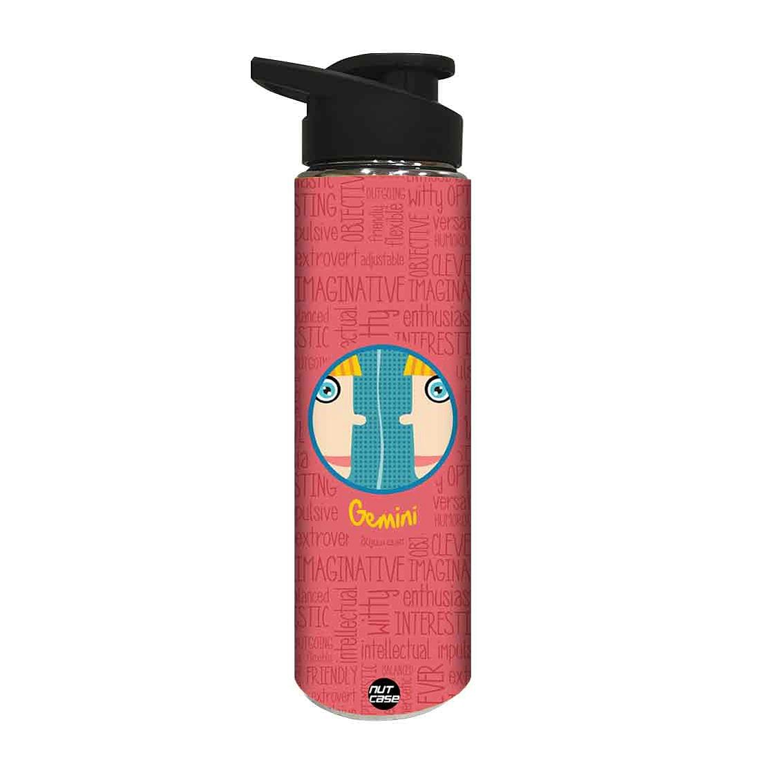 Stainless Steel Water Bottle -  Gemini Nutcase