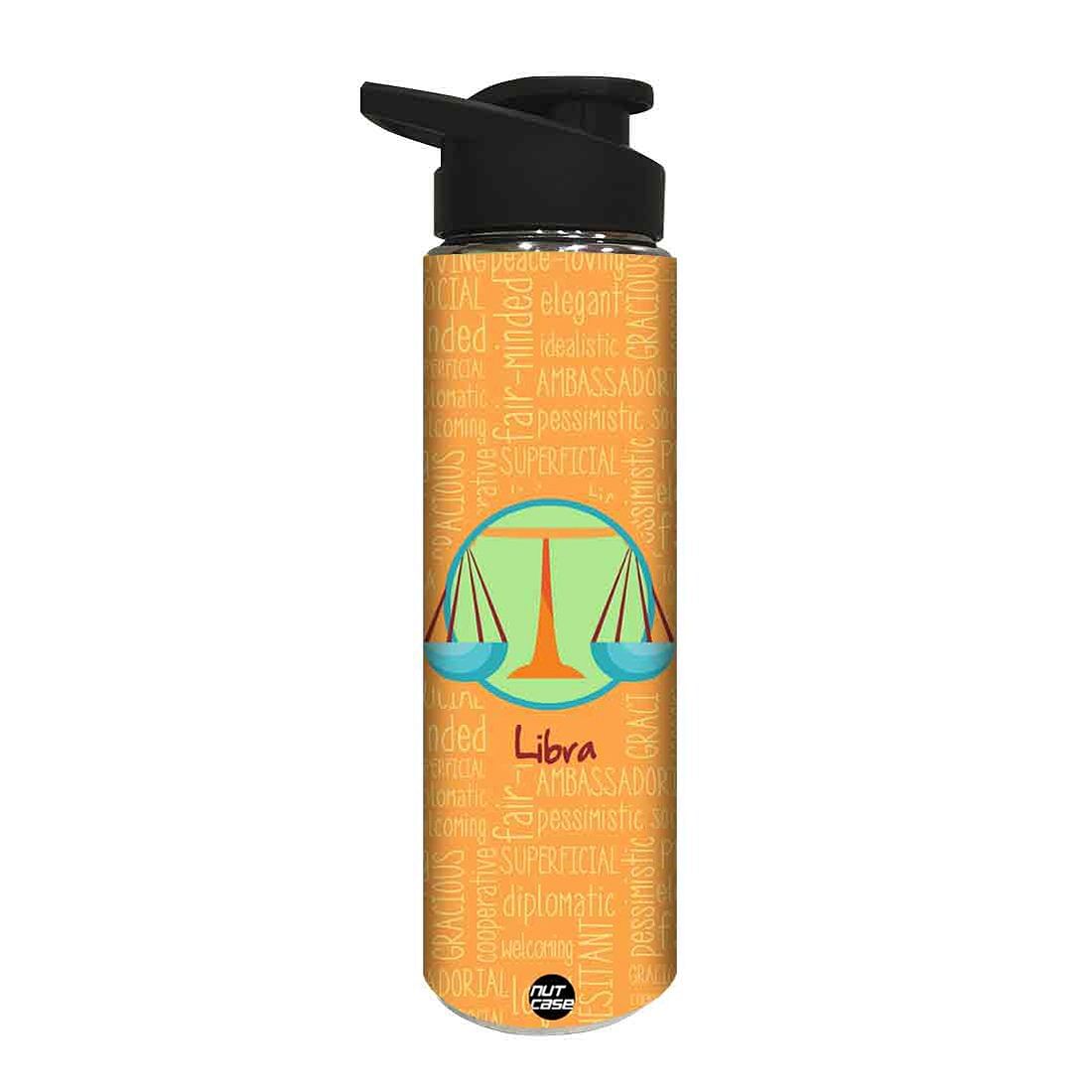 Water Bottle for Kids -  Libra Zodiac Signs Nutcase