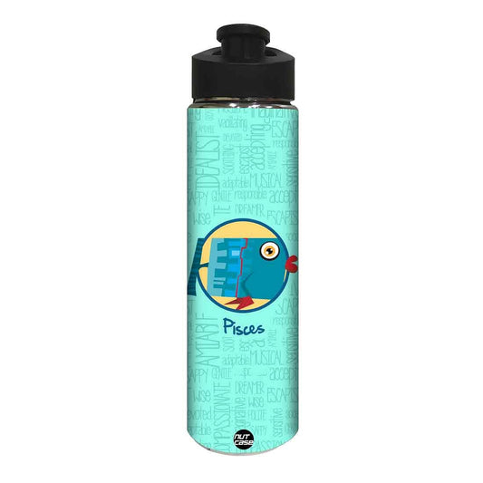 Designer Sipper Bottle for Kids -  Pisces Zodiac Signs Nutcase