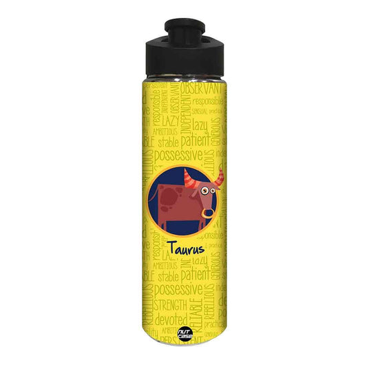 Designer Sipper Bottle for Kids -  Taurus Zodiac Signs Nutcase
