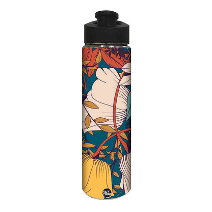 Stainless Steel Sipper Bottle -  Rust Flowers Nutcase