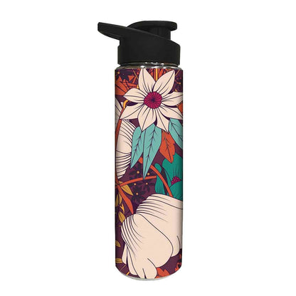 Designer Sipper Bottle for Kids -  Beautiful Floral Design Nutcase