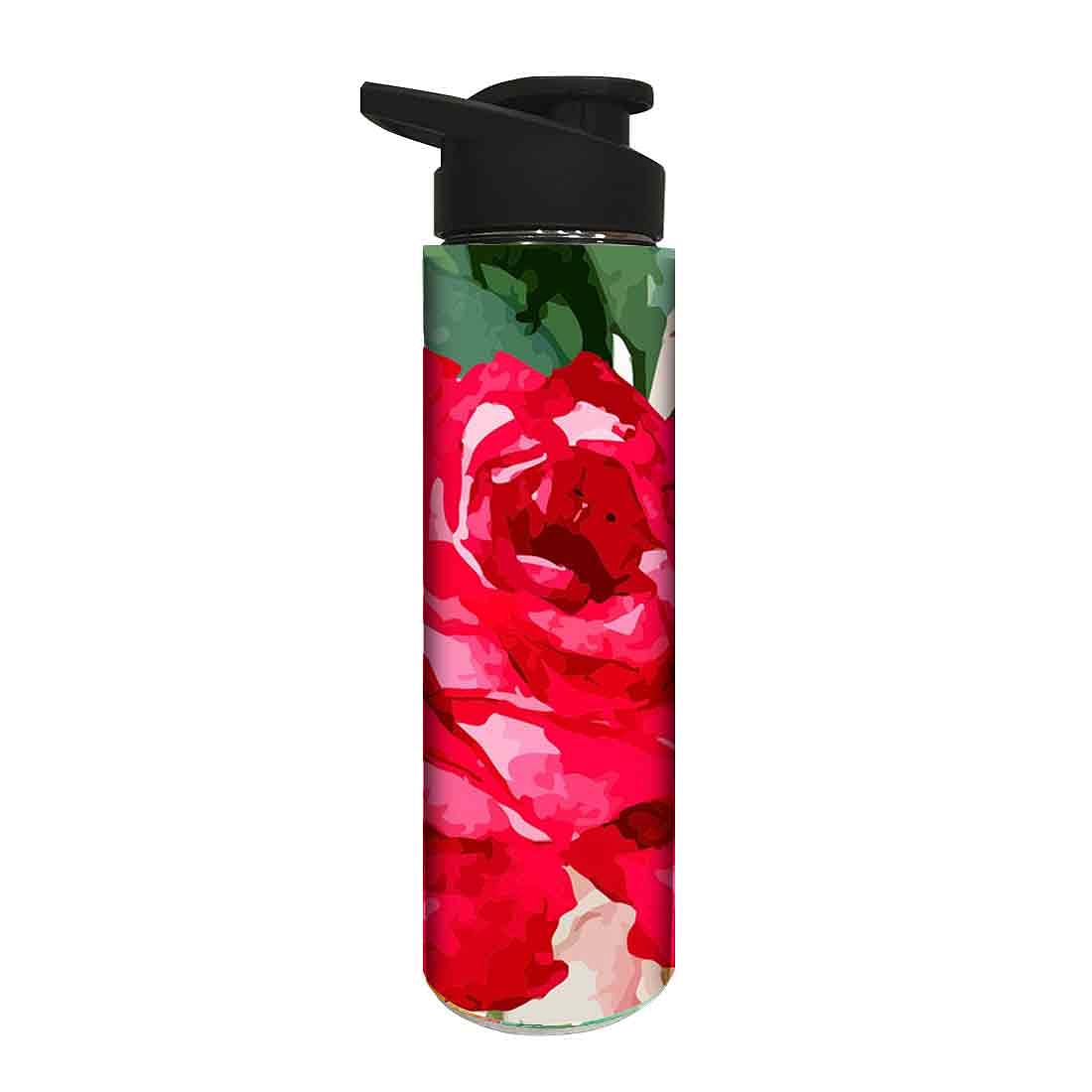 Sipper Stainless Bottle for Girls - Red Flower Nutcase