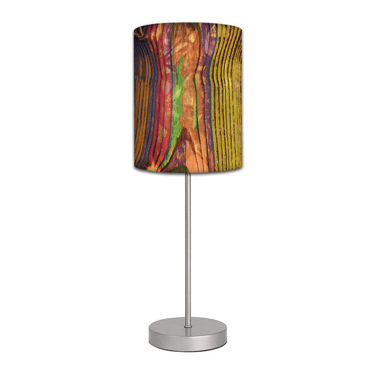 Stainless Steel Table Lamp For Living Room Bedroom -   Wooden Nutcase