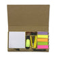 Stationery Kit Desk Organizer Memo Notepad - Floral Stripes Nutcase