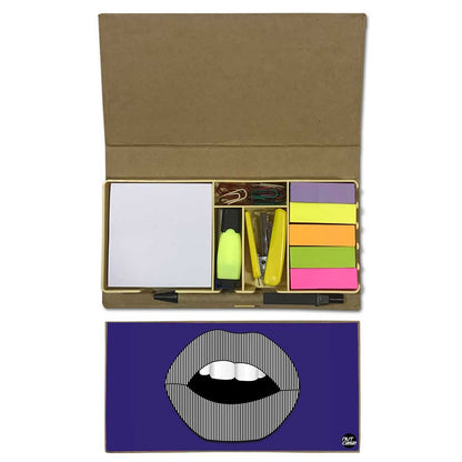 Stationery Kit Desk Organizer Memo Notepad - Pop Art Nutcase