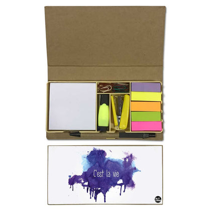 Stationery Kit Desk Organizer Memo Notepad - C'est La Vie Nutcase