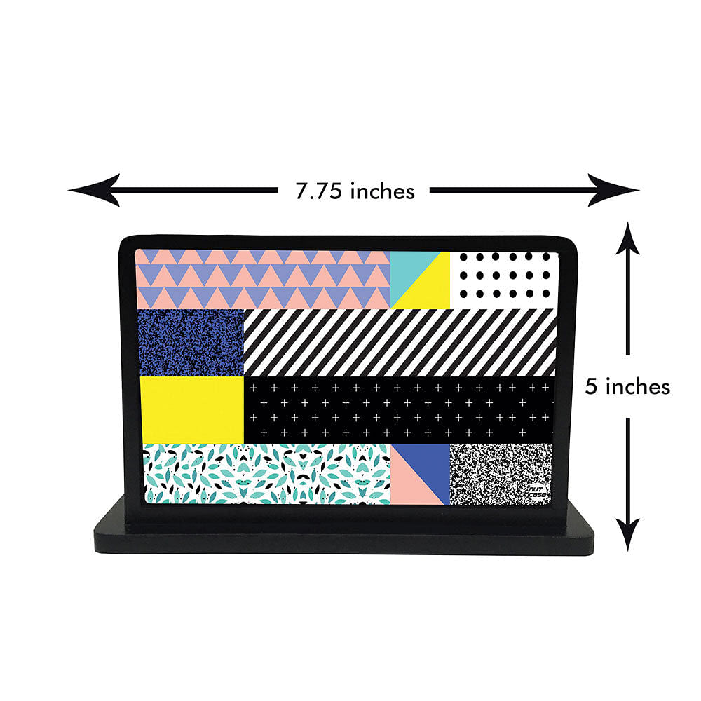 Tissue Holder Paper Napkin Stand - Pattern Black Nutcase