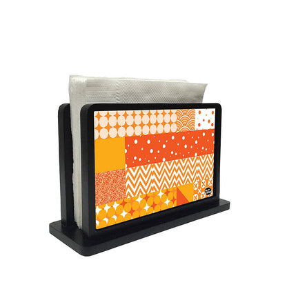 Tissue Holder Paper Napkin Stand - Pattern Orange Nutcase