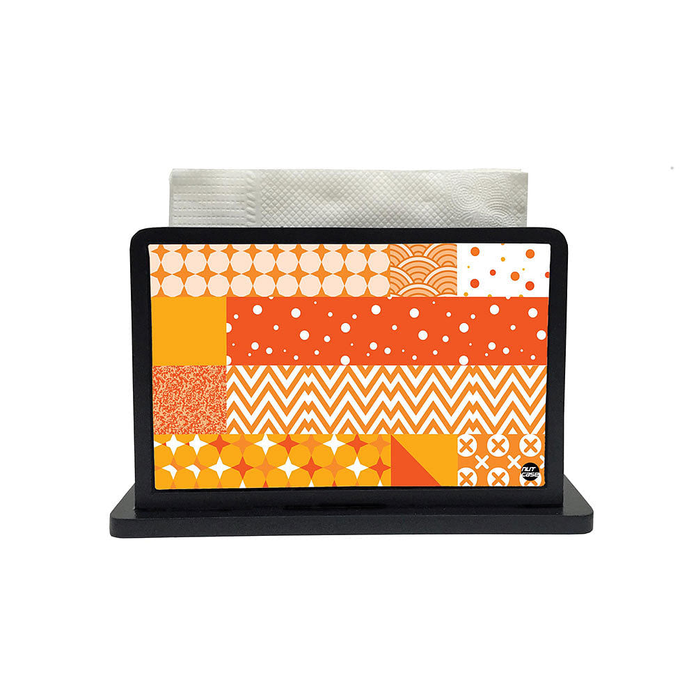 Tissue Holder Paper Napkin Stand - Pattern Orange Nutcase