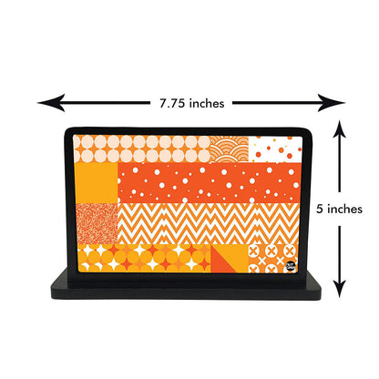 Tissue Holder Paper Napkin Stand - Pattern Orange Nutcase