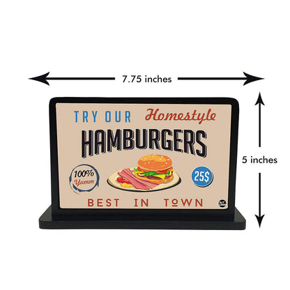 Tissue Holder Paper Napkin Stand - Hamburgers Nutcase