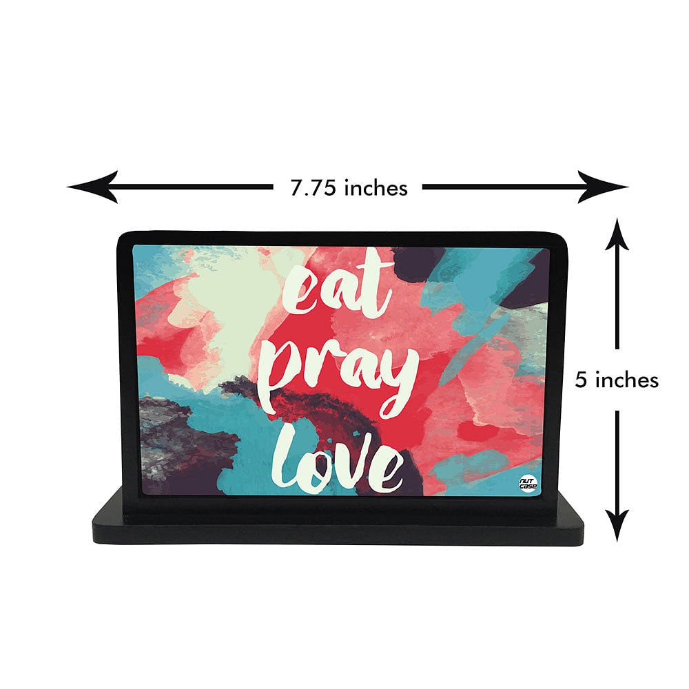 Tissue Holder Paper Napkin Stand - Eat Pray Love Nutcase