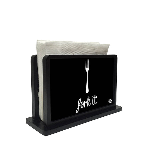 Tissue Holder Paper Napkin Stand - Fork  It Nutcase