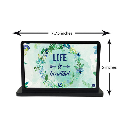 Tissue Holder Paper Napkin Stand - Life Is Beautiful Nutcase